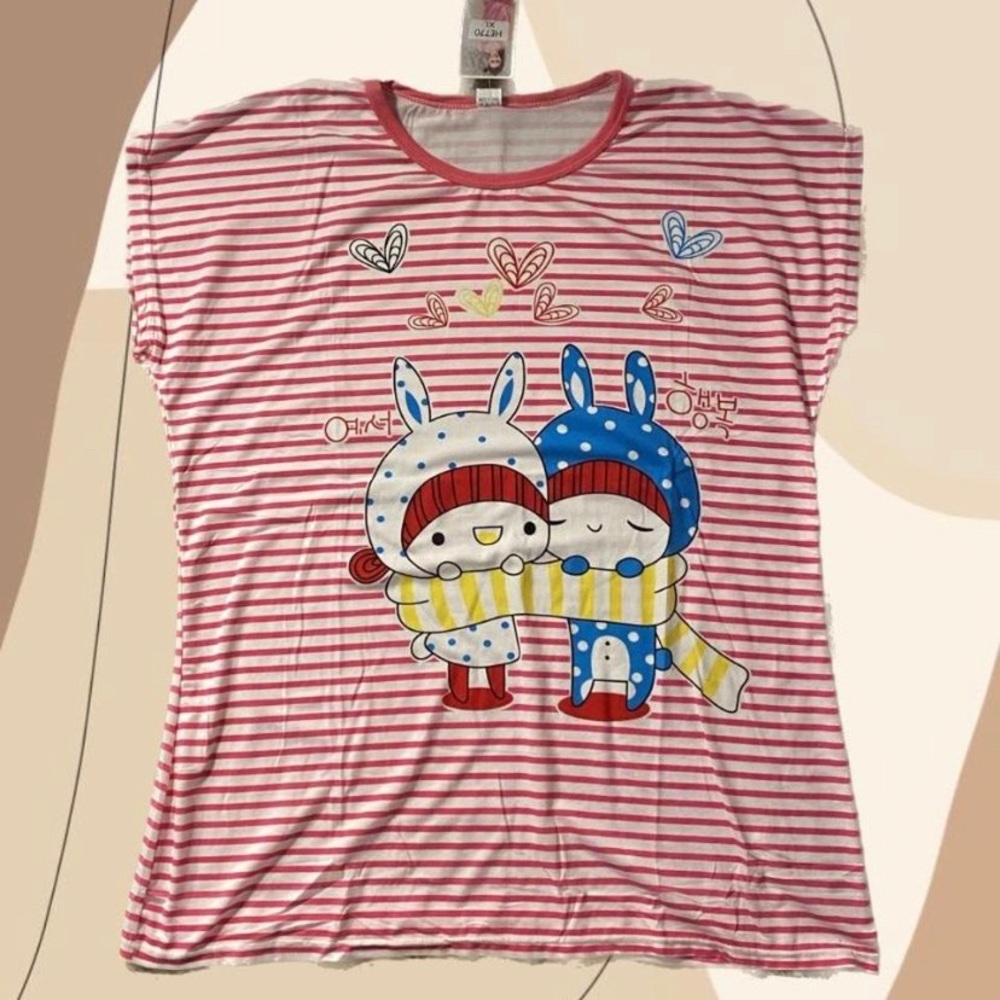 Long SleepWear Pajama Shirt/Dress Kawaii